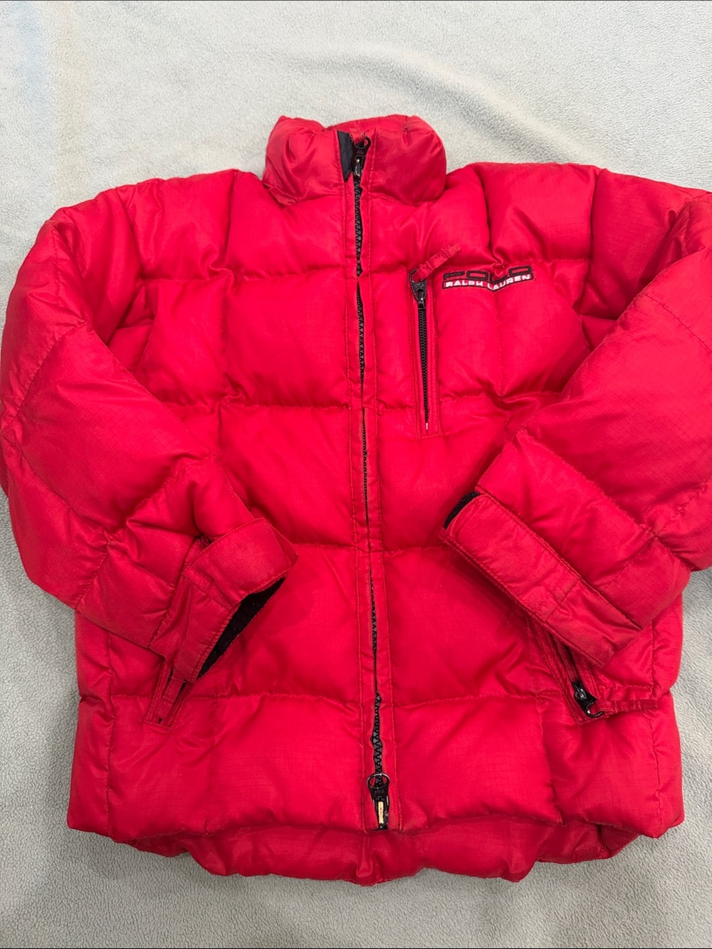 Ralph Lauren Bright Red Kids Puffer Jacket